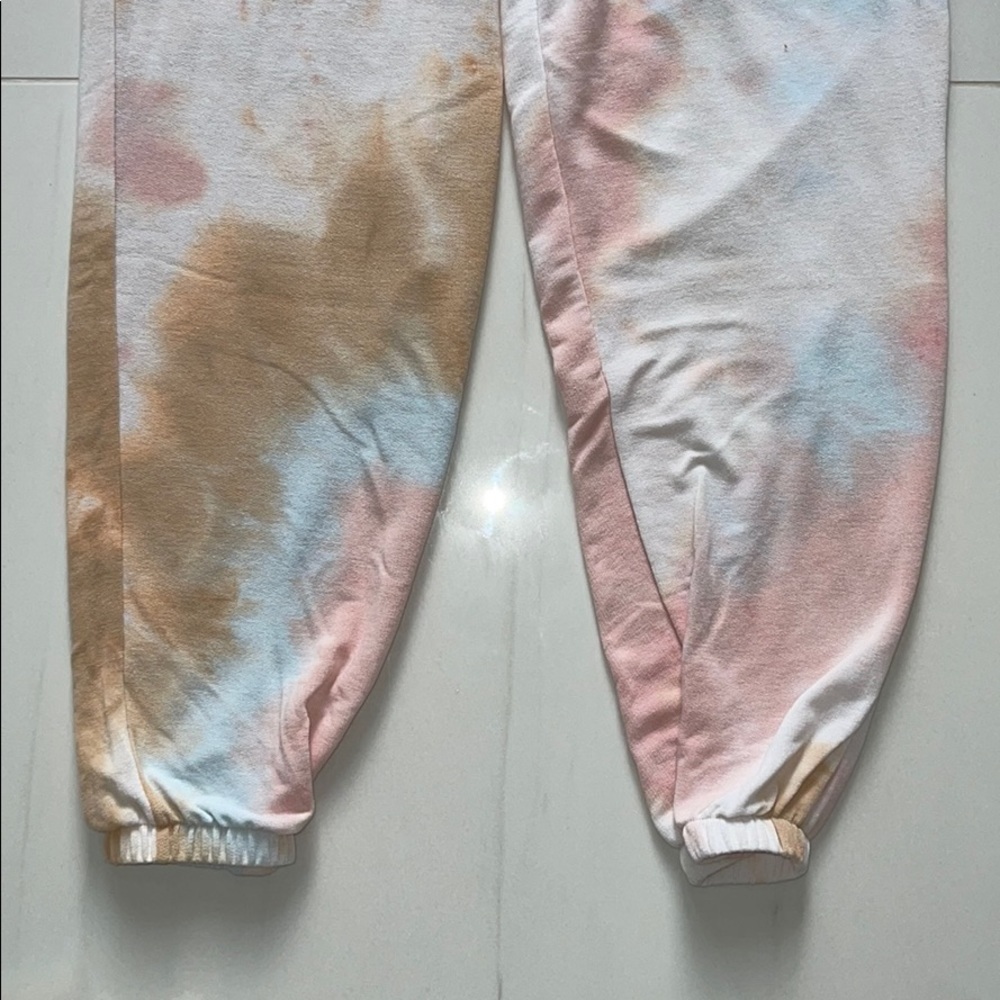 Lightweight Tie Dye Multi Color Joggers Size S - Picture 3 of 5
